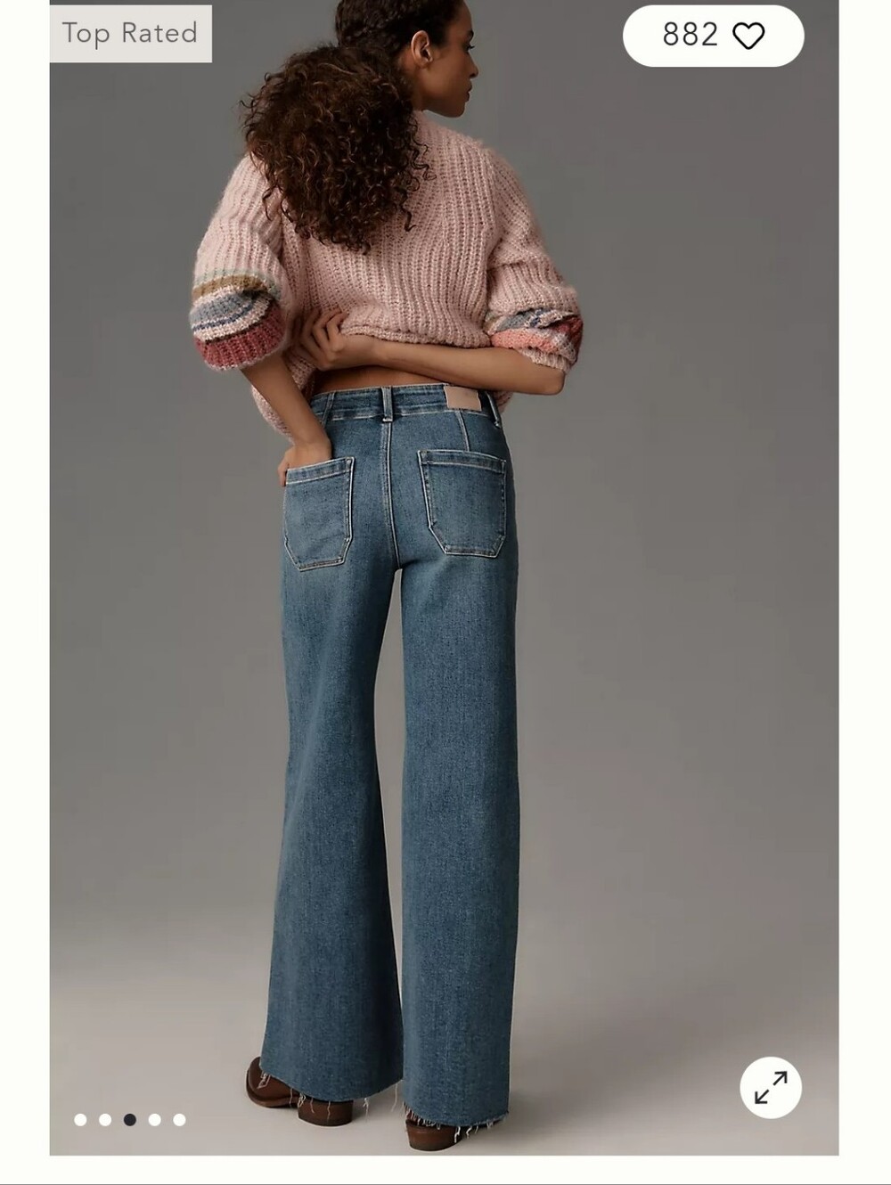 PAIGE Aneesa Wide Leg Jeans Petite - Picture 3 of 9